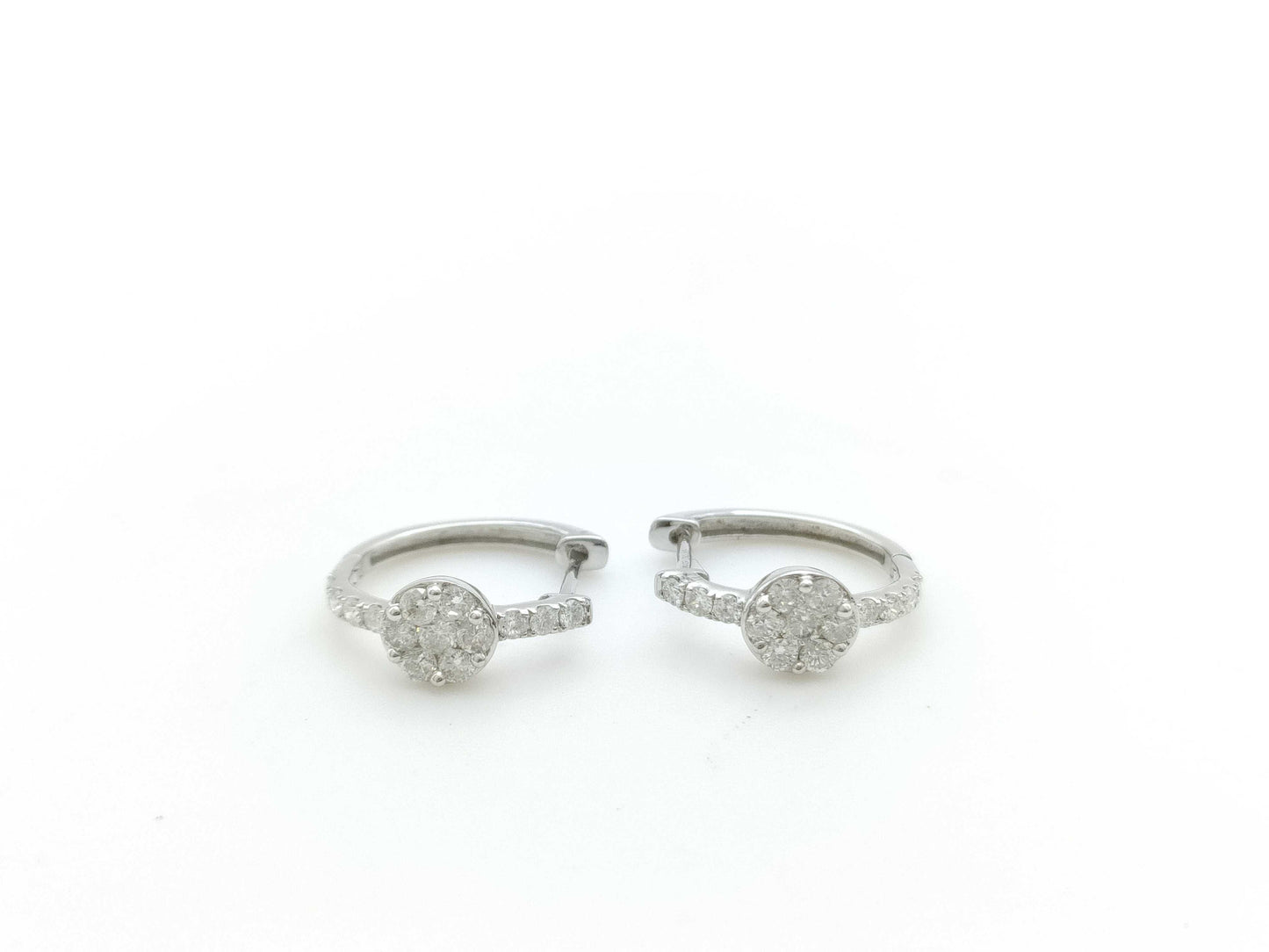D0.35/0.35ct K18WG 2.6g Earrings
