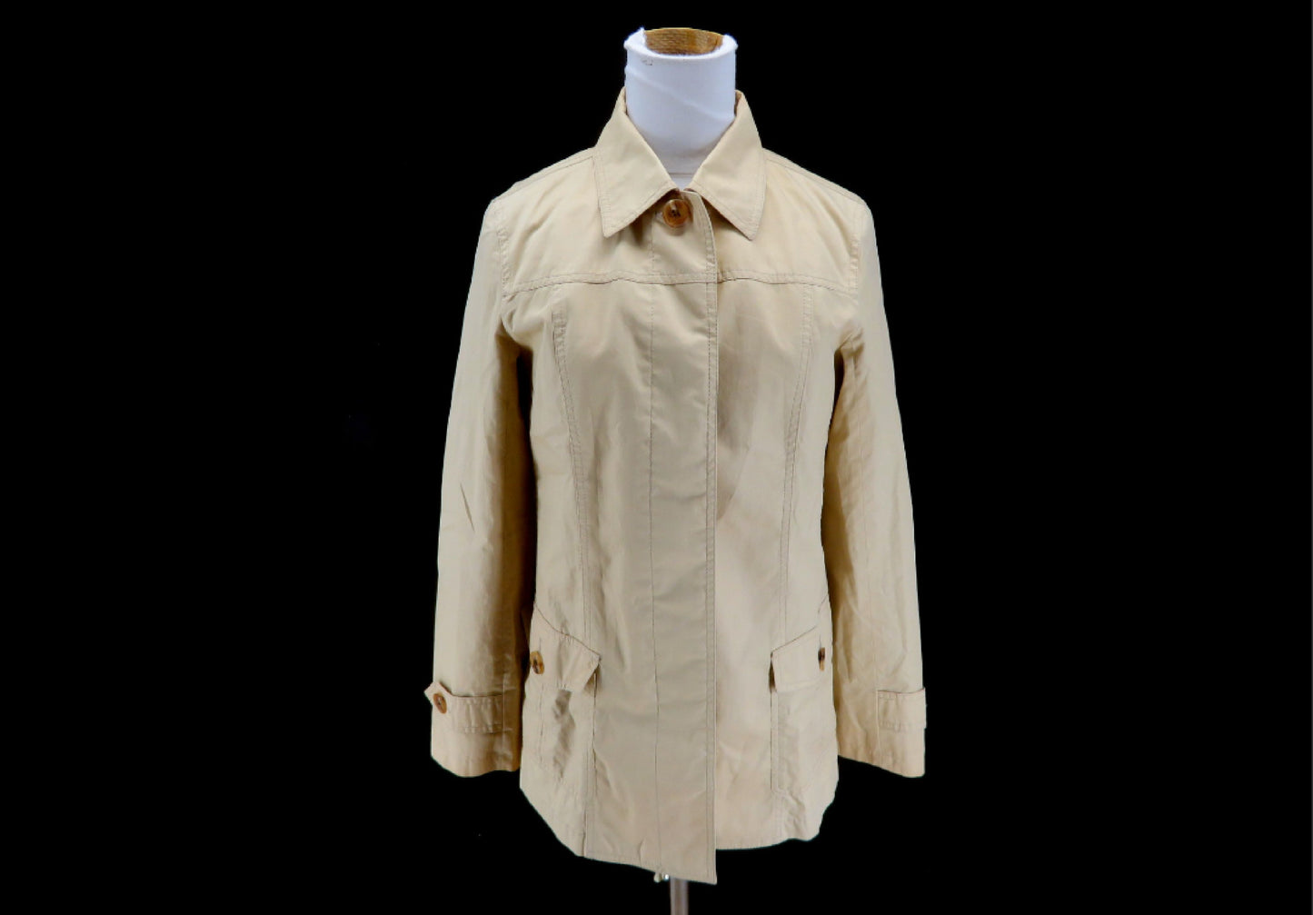 BURBERRY Nova Check Lining Half Coat Beige Sanyo Shokai Coat