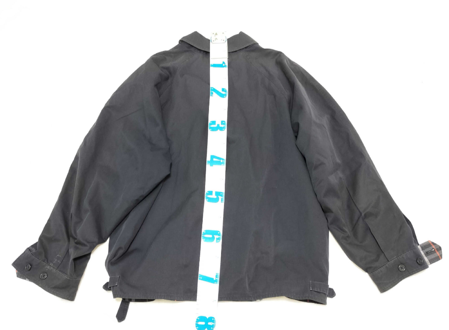 BURBERRY Nova Check Lining Zip-Up Jacket Navy