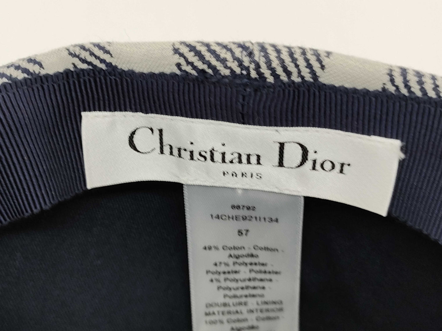 Dior Trotter Dior Check Cap Other Accessories