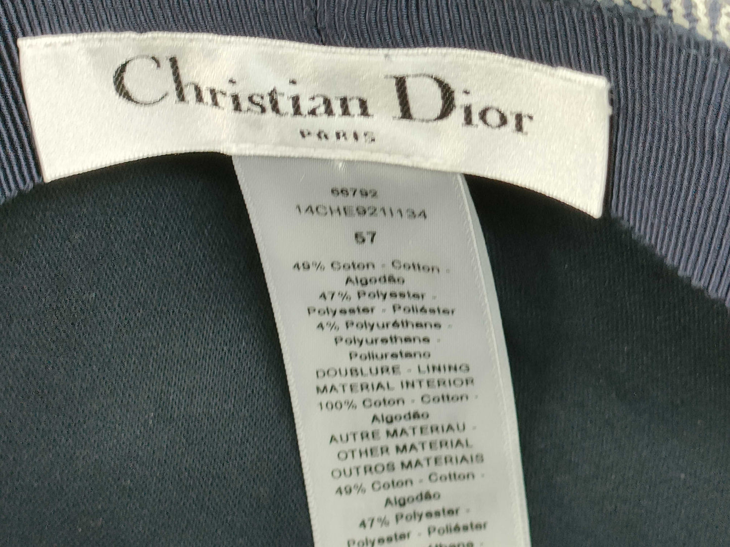 Dior Trotter Dior Check Cap Other Accessories