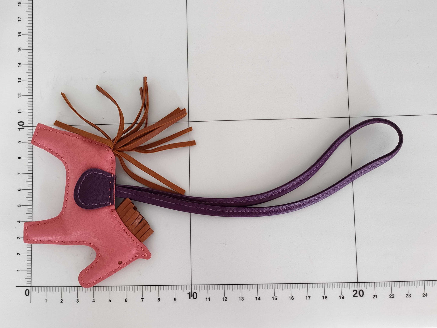HERMES Rodeo PM Rose Azalee Violet Pain d'Epice Charm