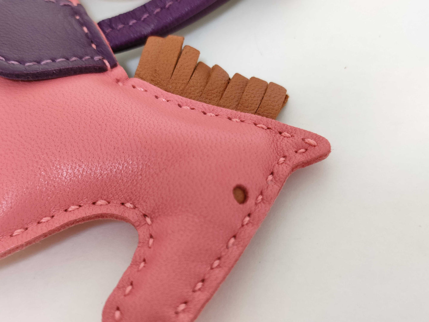 HERMES Rodeo PM Rose Azalee Violet Pain d'Epice Charm