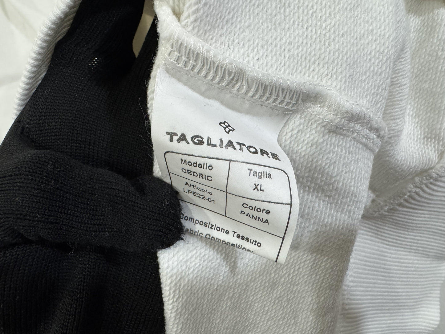 TAGLIATORE Tagliatore logo embroidered sweatshirt XL top