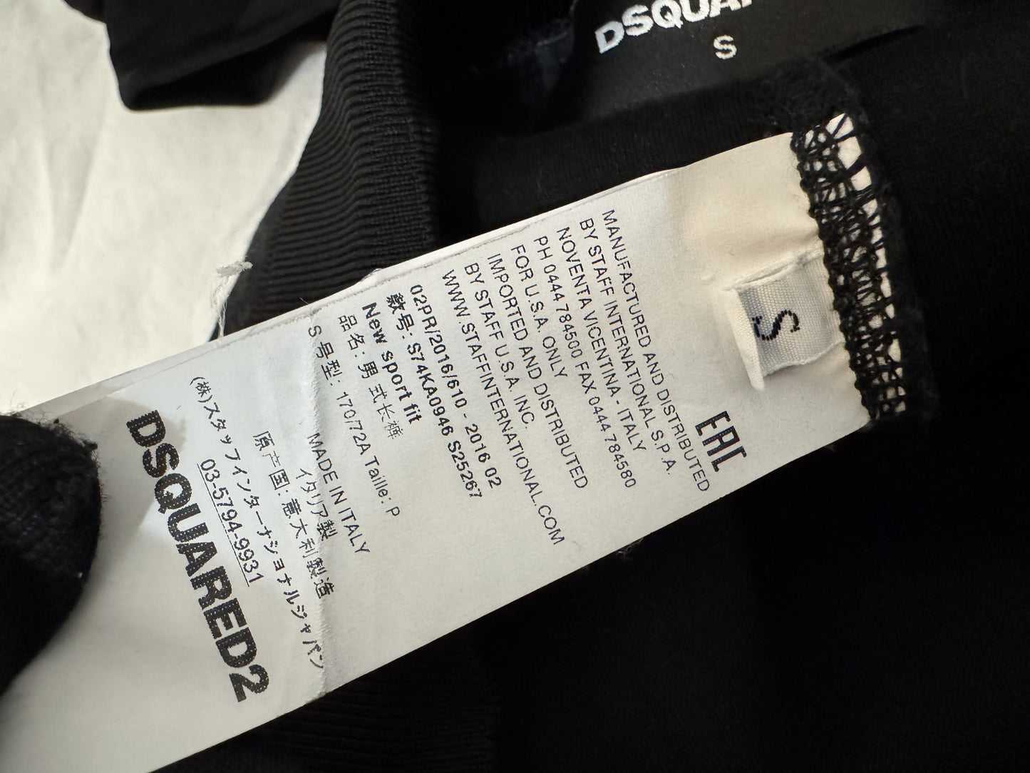 DSQUARED2 S74KA0946 16AW Compressed Wool MA-1 Design Jogger Pants