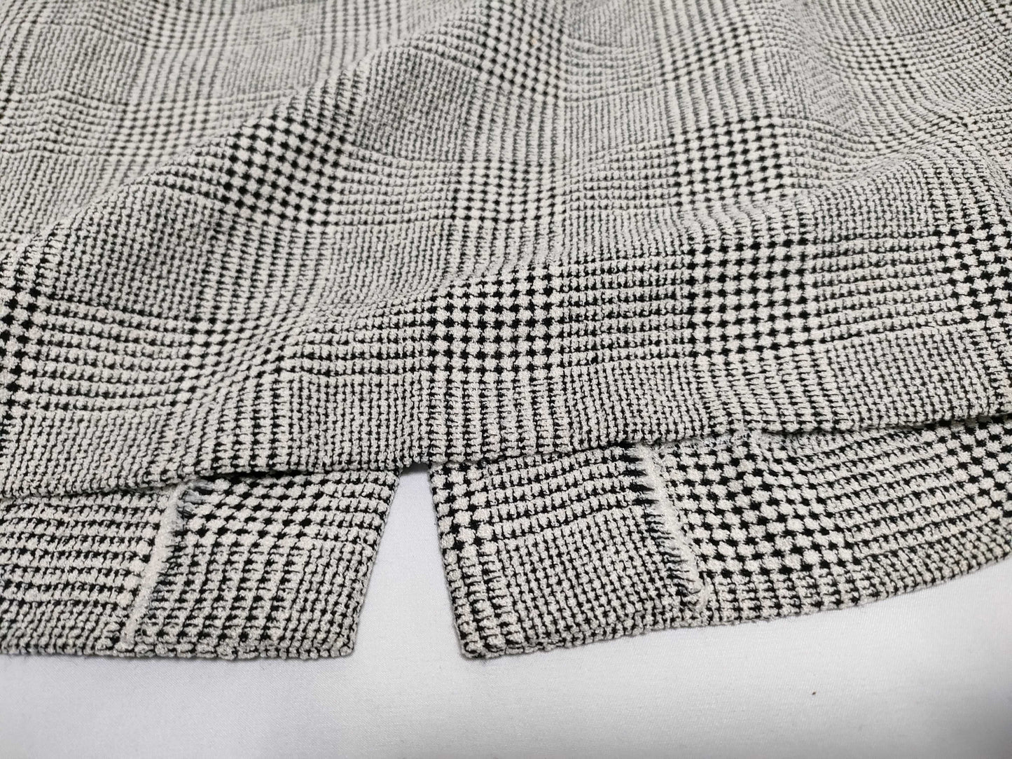 Burberrys Skirt, Check, Silk, Wool, White, Black, FXA95-130 #9 Skirt