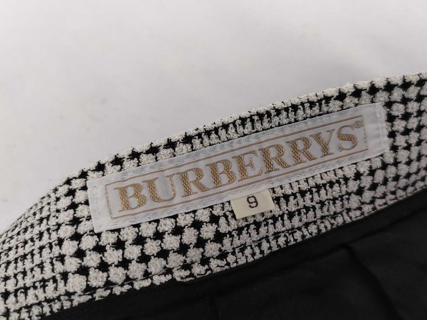 Burberrys Skirt, Check, Silk, Wool, White, Black, FXA95-130 #9 Skirt