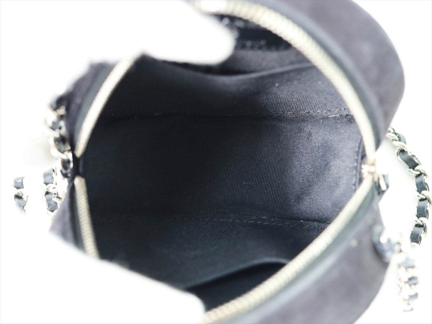 CHANEL Matelasse Chain Shoulder Bag, Rhinestone Suede, Round Star, Silver Hardware, Logo Shoulder Bag