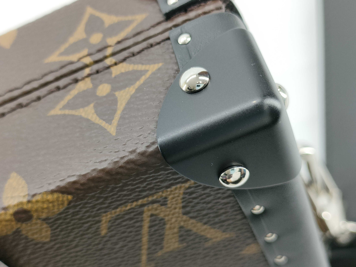 LOUIS VUITTON Monogram Macassar Wallet Trunk M20250 RFID Enabled Clutch Bag