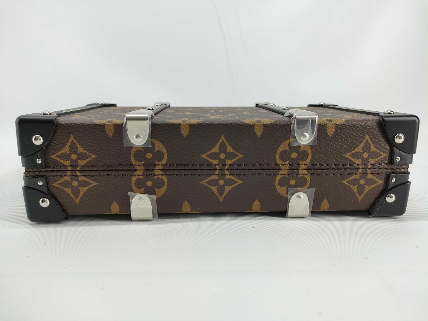 LOUIS VUITTON Monogram Macassar Wallet Trunk M20250 RFID Enabled Clutch Bag