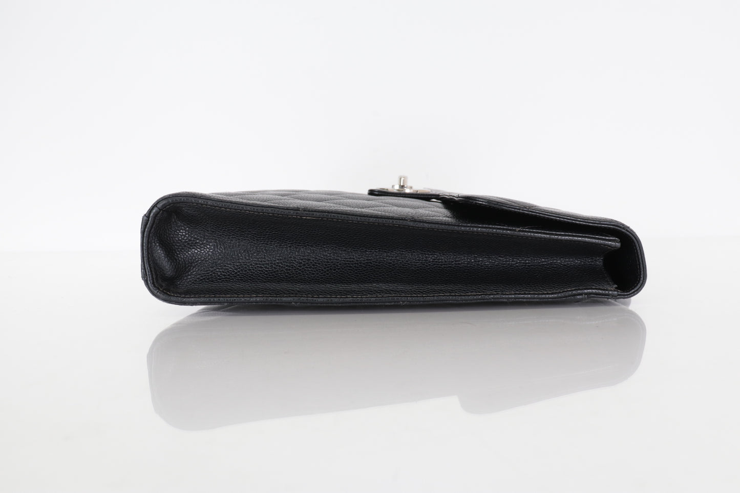 CHANEL Caviar Matelasse Business Bag, Silver Hardware, No. 5 Series