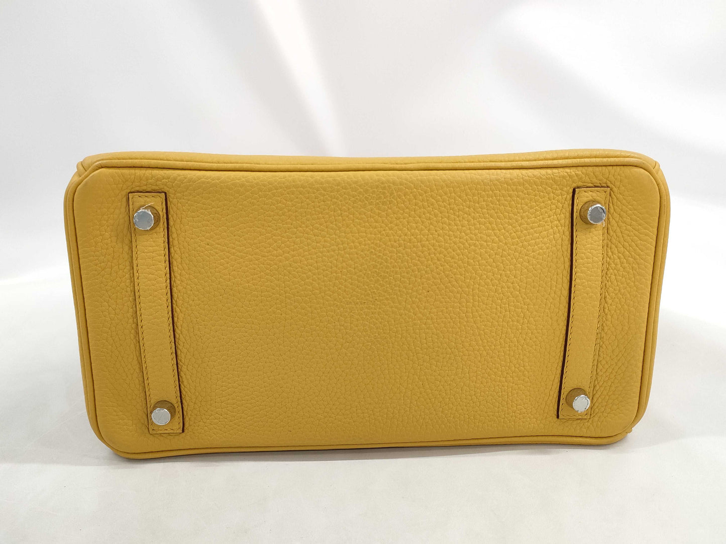 HERMES Birkin 30 Togo Jaune Ambre D engraved handbag