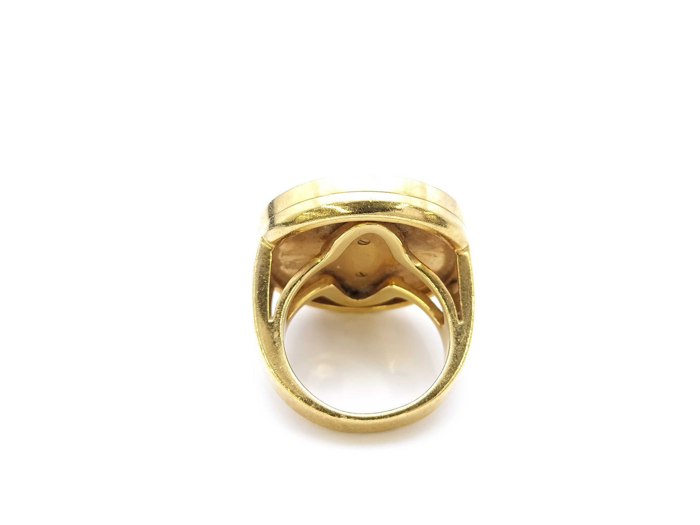 Cartier Pasha Grit Shell #53 Yellow Gold 750 26.0g Ring
