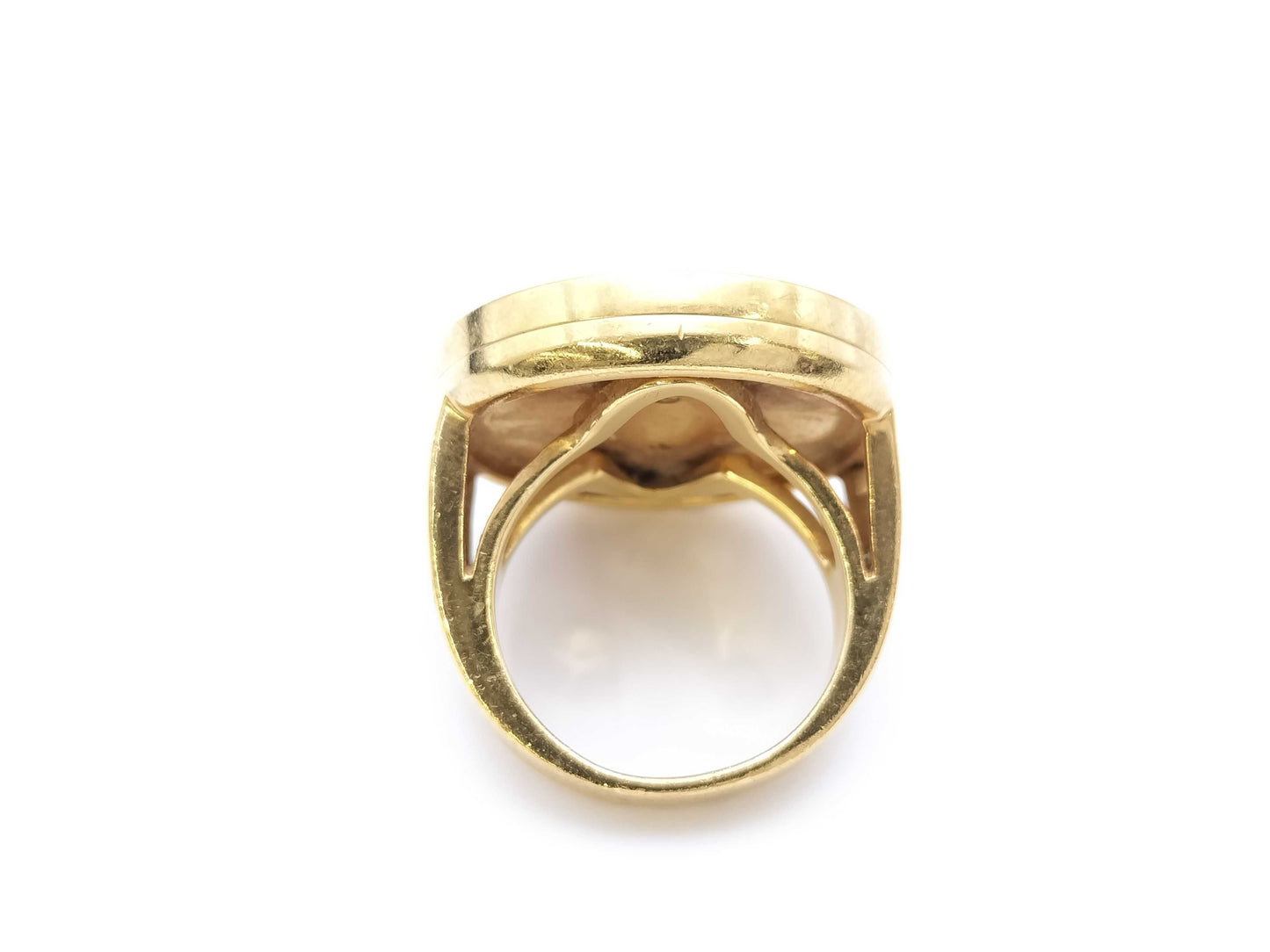 Cartier Pasha Grit Shell #53 Yellow Gold 750 26.0g Ring