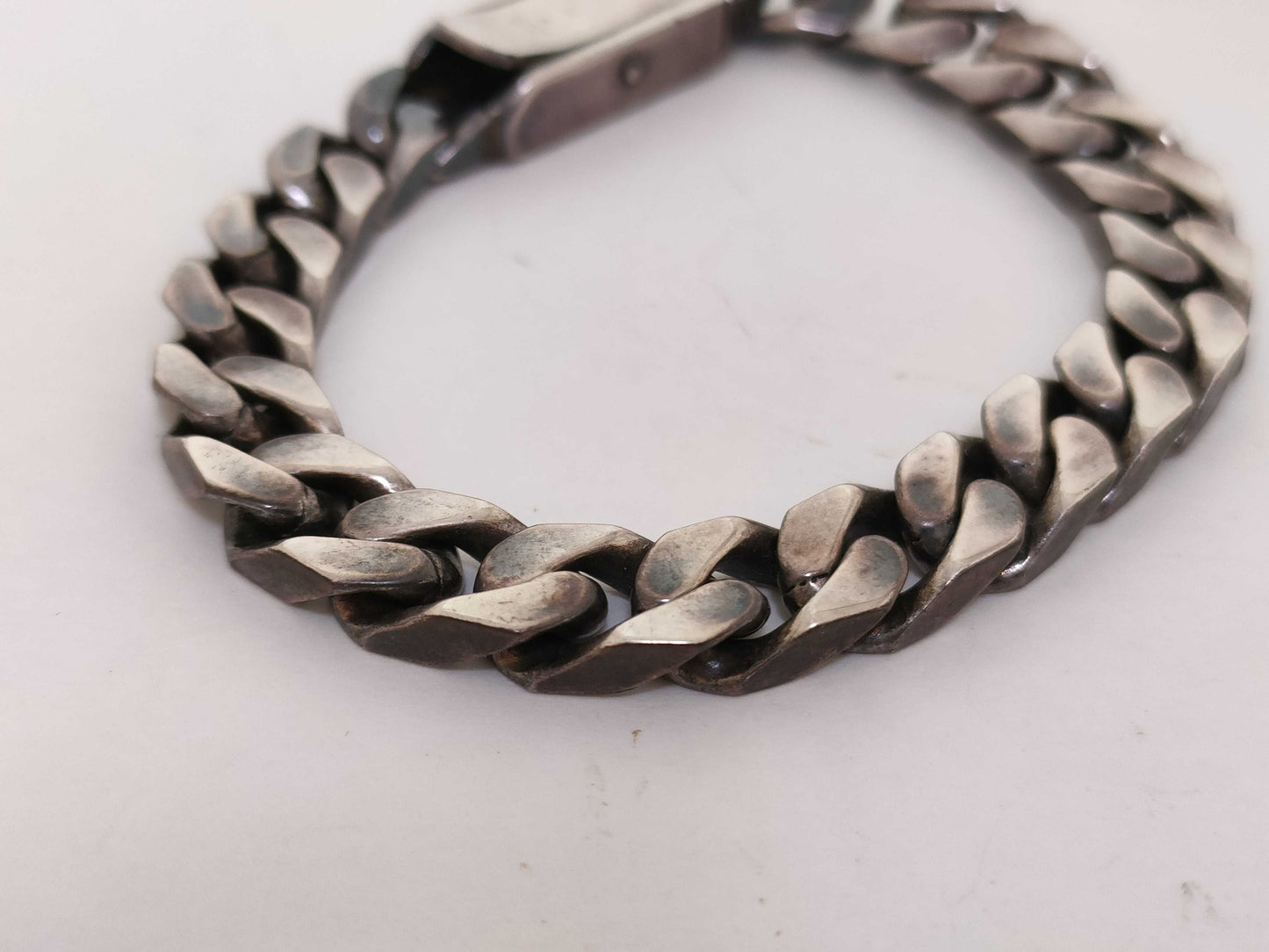 GUCCI Bracelet, Curb Chain #18, SV925, 37.9g
