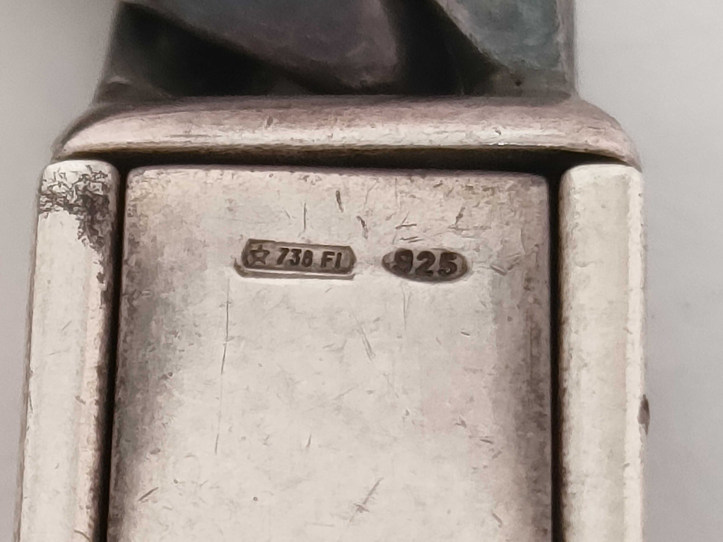 GUCCI Bracelet, Curb Chain #18, SV925, 37.9g