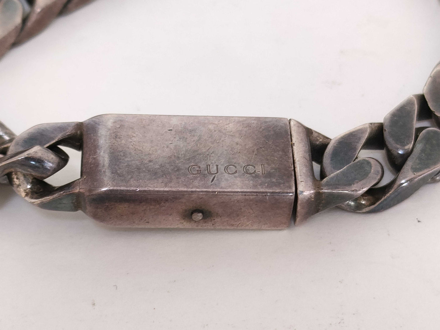 GUCCI Bracelet, Curb Chain #18, SV925, 37.9g