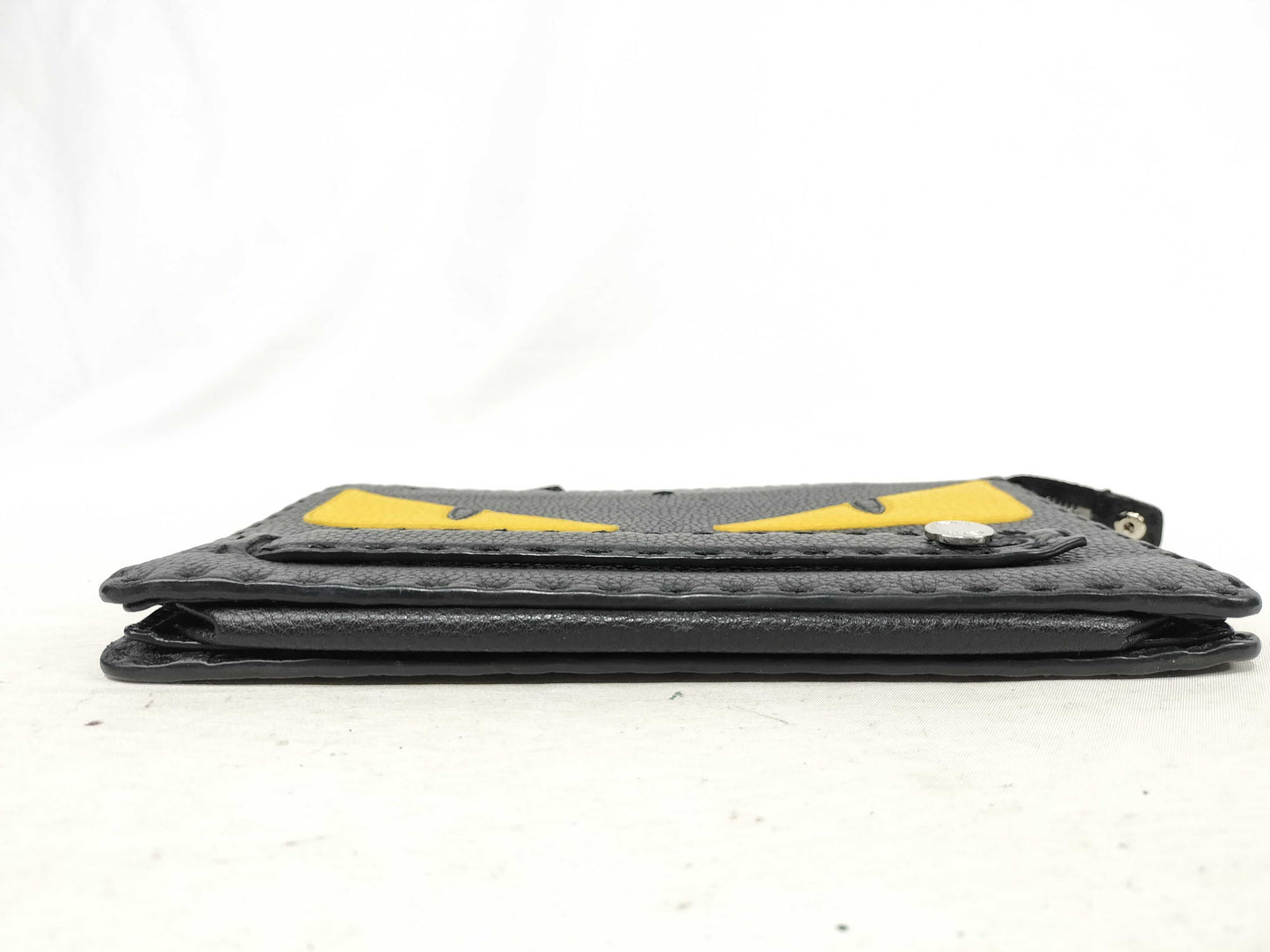 FENDI Monster Bag Bugs Clutch Bag Black with Yellow Eyes