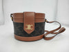 CELINE Triomphe Tambour Vanity PVC/Leather Vanity Bag with Gold Hardware