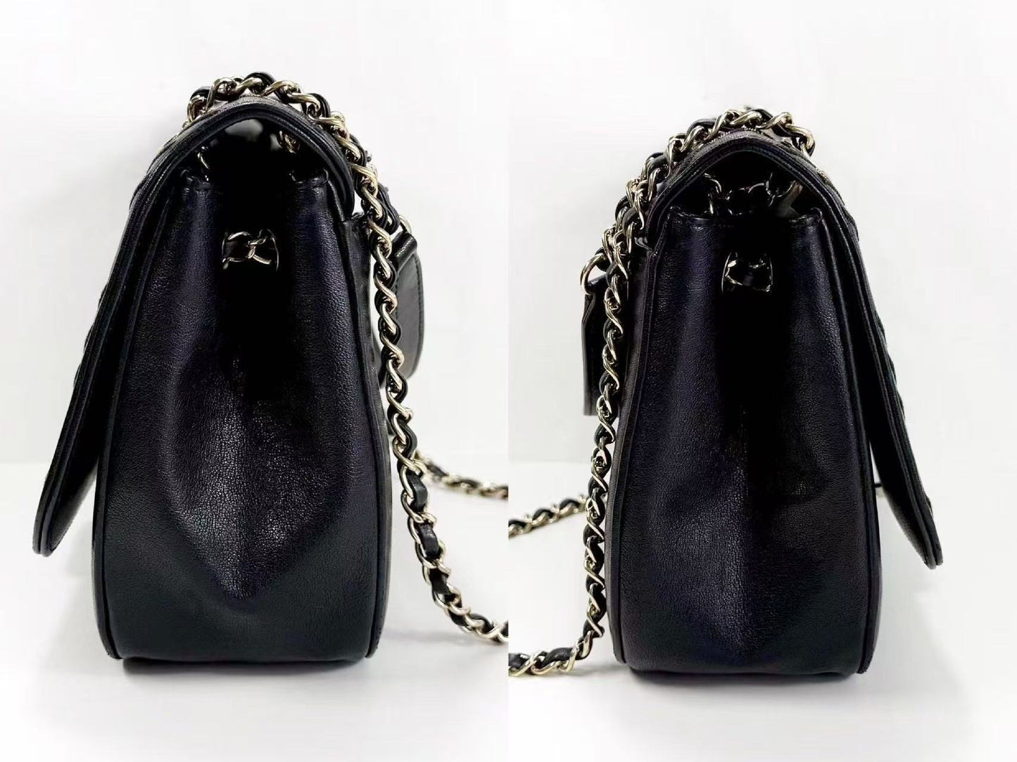 CHANEL Black Chevron Coco Lock Shoulder Bag, W25cm, Approx. 24 Series, Gold Hardware, Dust Bag and Sticker Included, 24718863