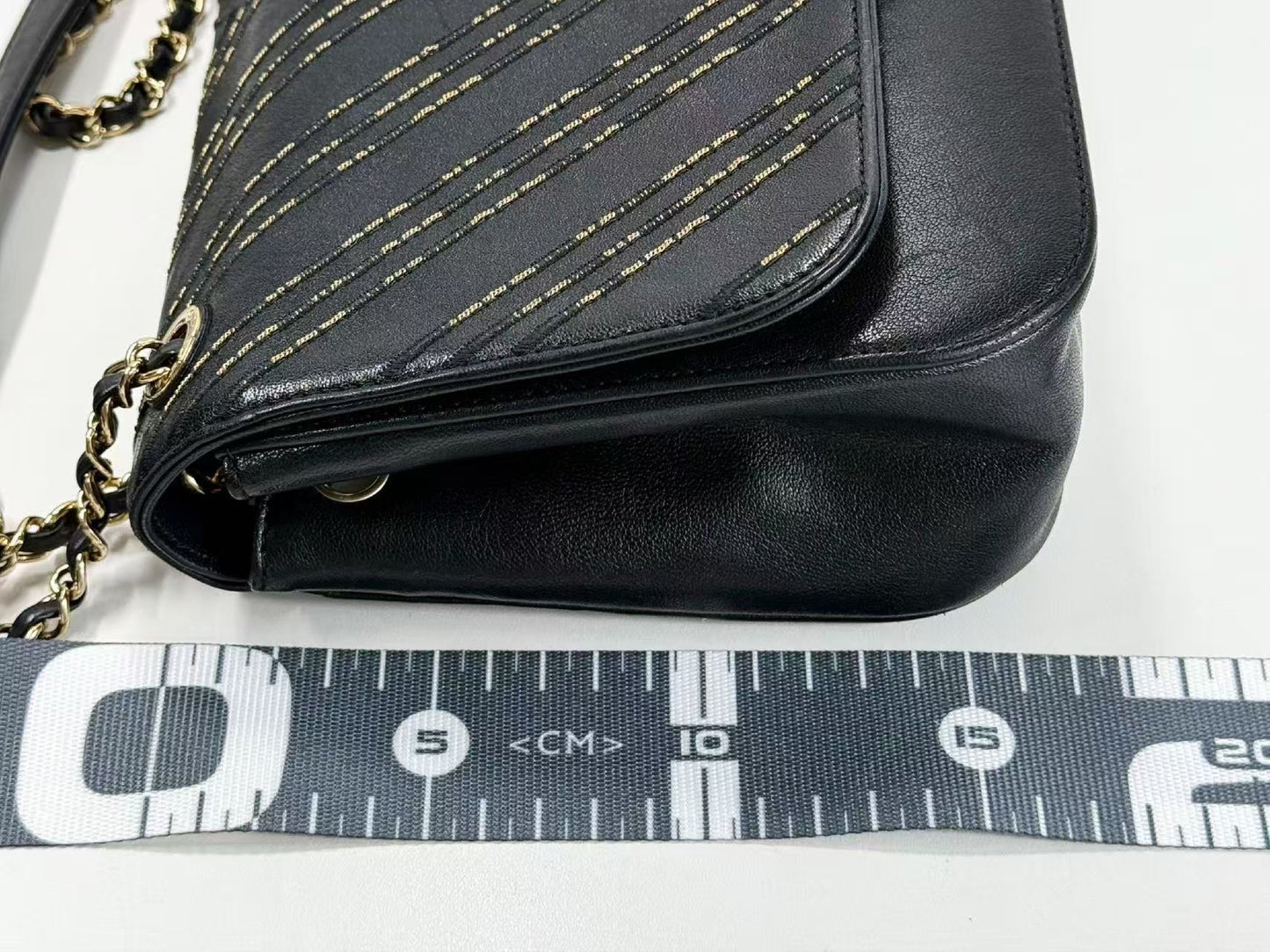 CHANEL Black Chevron Coco Lock Shoulder Bag, W25cm, Approx. 24 Series, Gold Hardware, Dust Bag and Sticker Included, 24718863