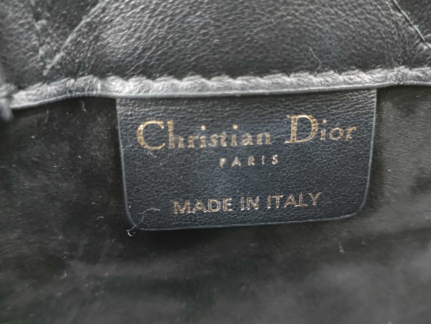 Dior Cannage 2-Way Mini Black Shoulder Bag