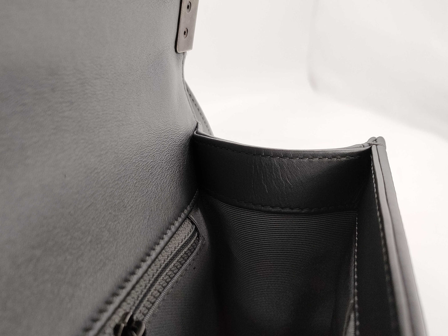 CHANEL Boy Chanel Chain Shoulder Bag in Silver
