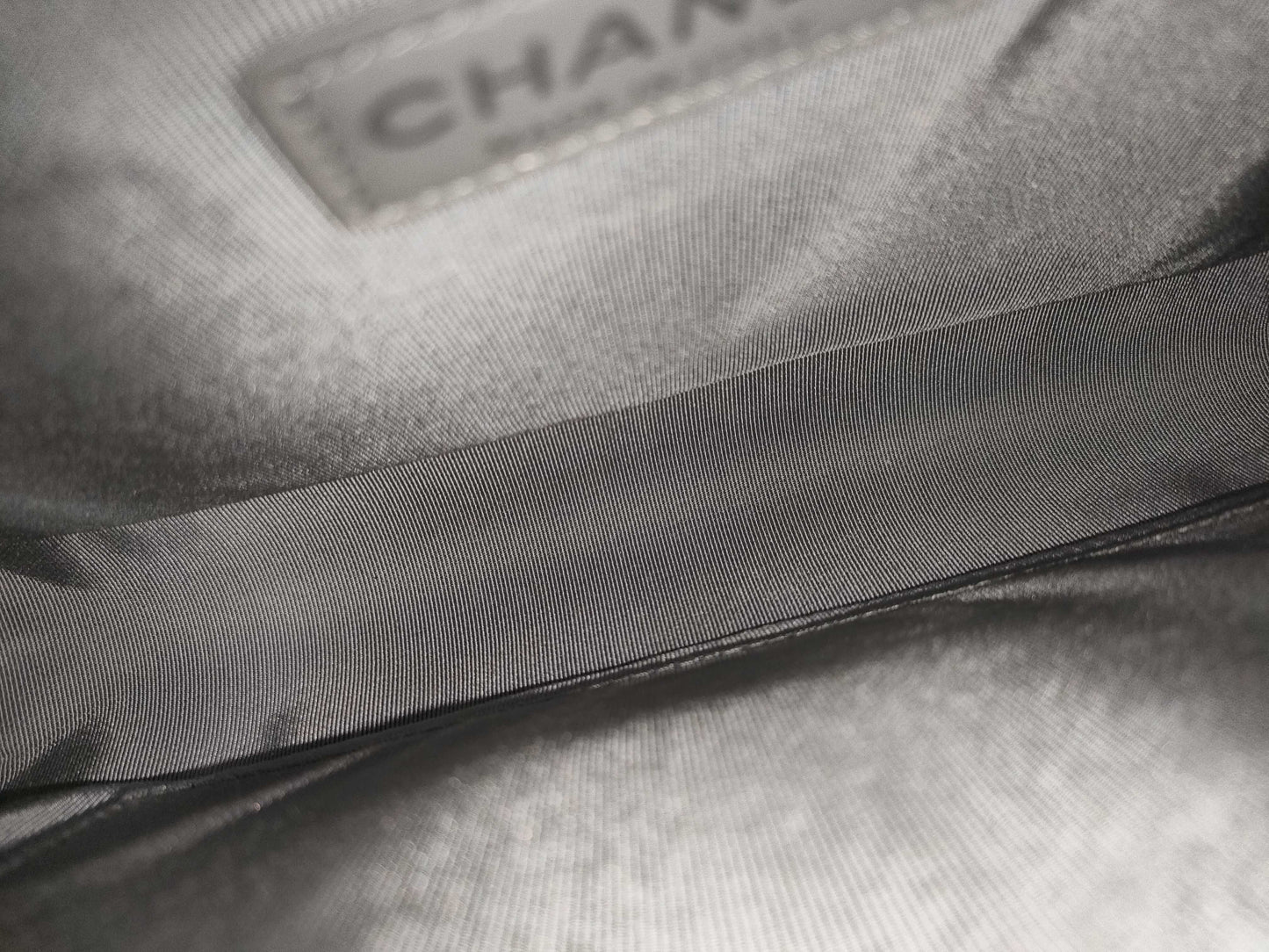 CHANEL Boy Chanel Chain Shoulder Bag in Silver