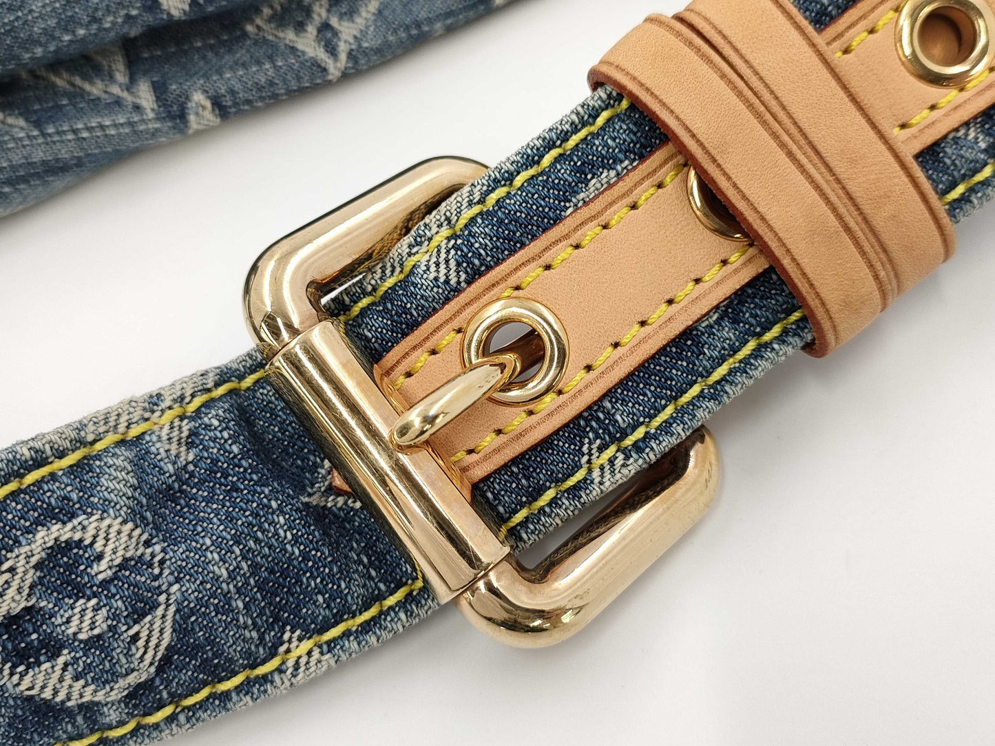 LOUIS VUITTON Denim Bum Bag Waist Bag