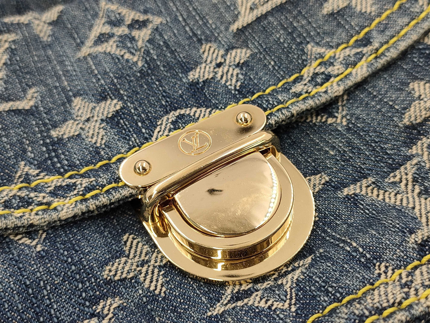 LOUIS VUITTON Denim Bum Bag Waist Bag