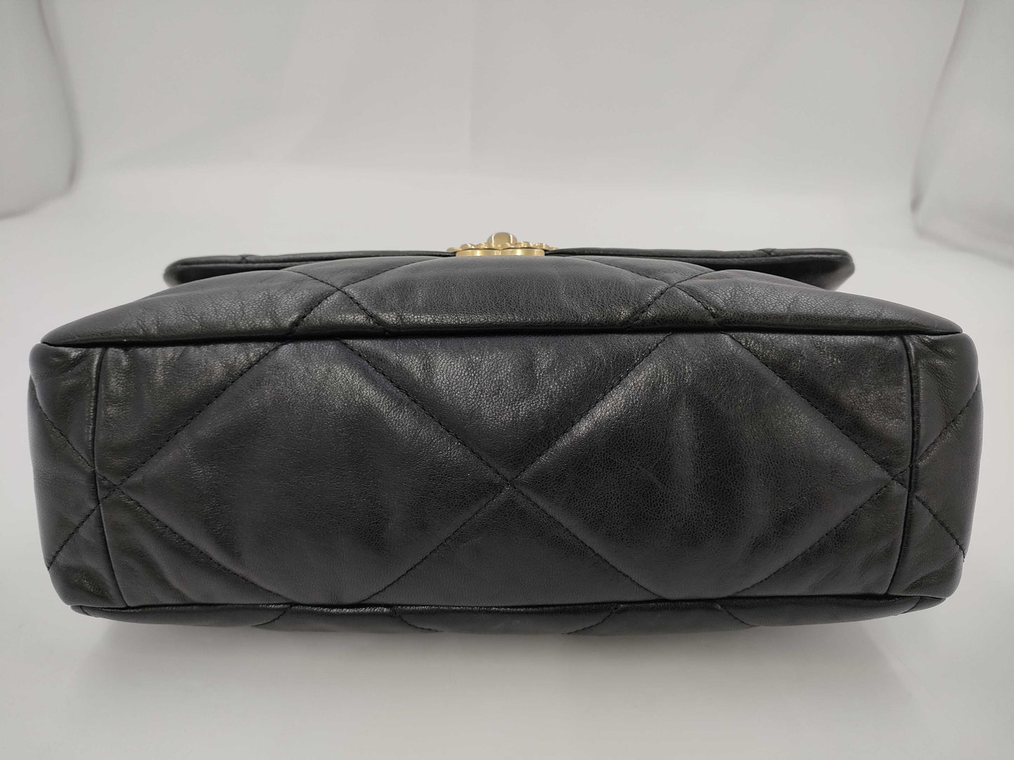 CHANEL Gunmetal Chain Shoulder Bag