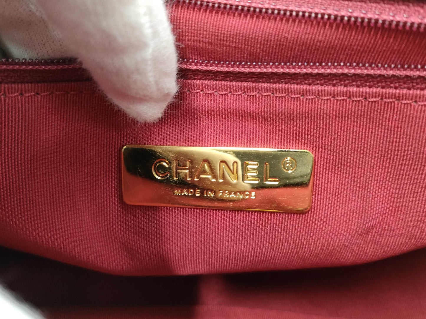 CHANEL Gunmetal Chain Shoulder Bag