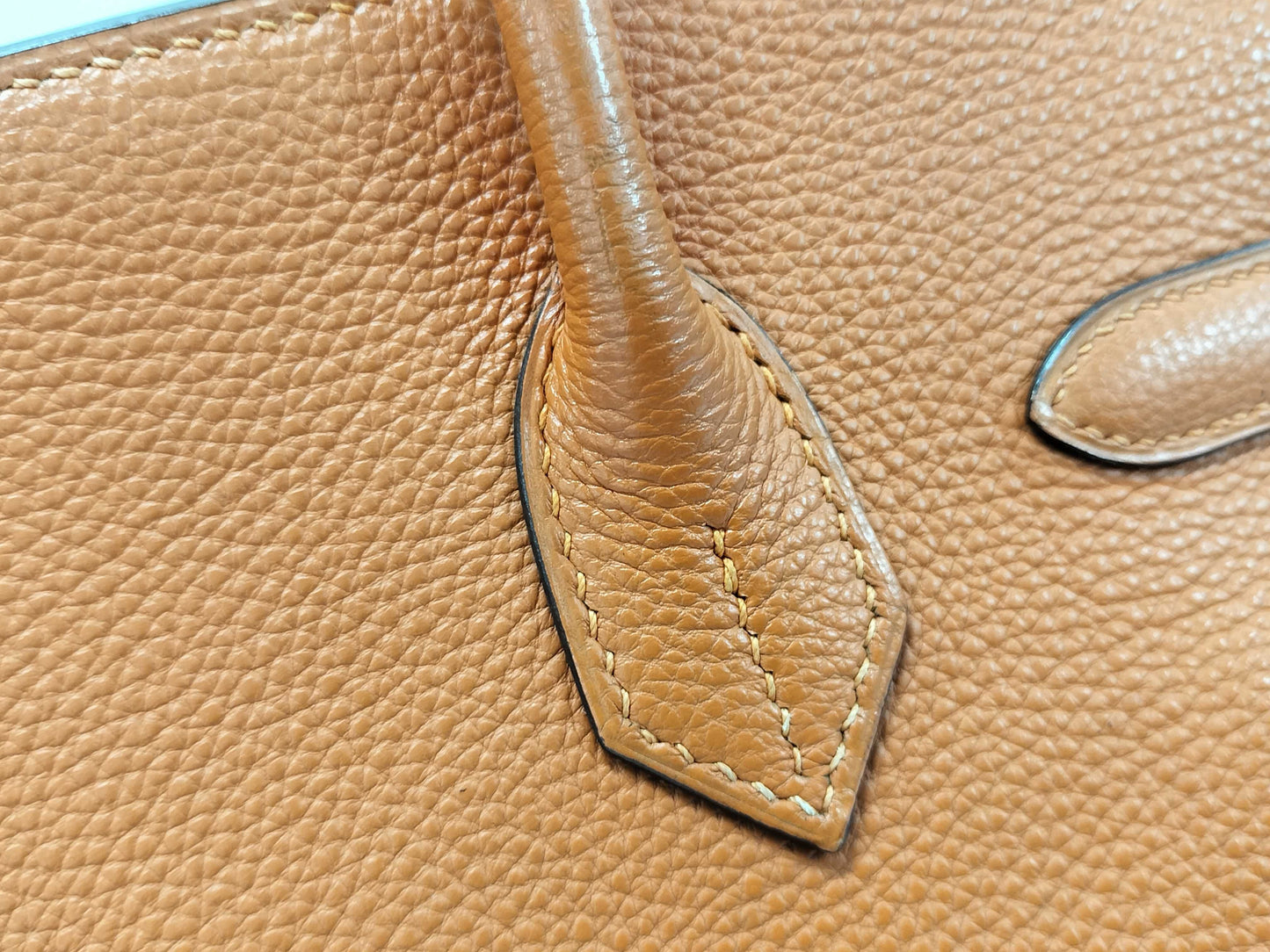 HERMES Birkin 30 Handbag, Potiron, Silver Hardware, Togo Leather, □J Stamped, Handbag