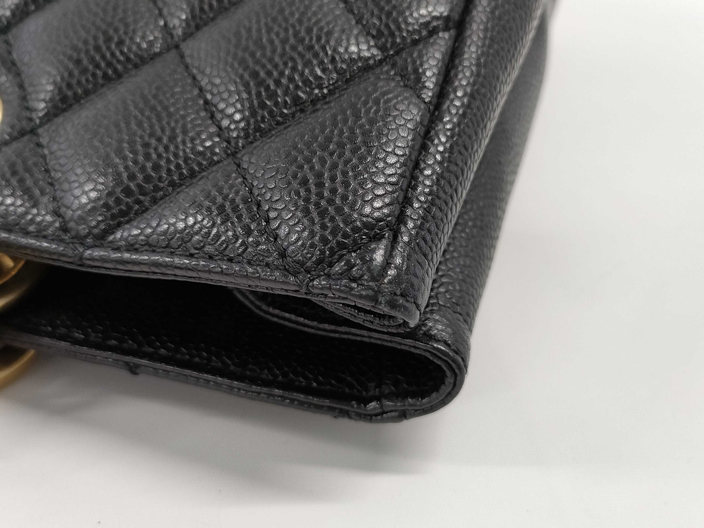 CHANEL CHANEL GST Matelasse Coco Mark Tote Bag A50995 Black with Gold Hardware and Caviar Leather 13228689 Tote Bag