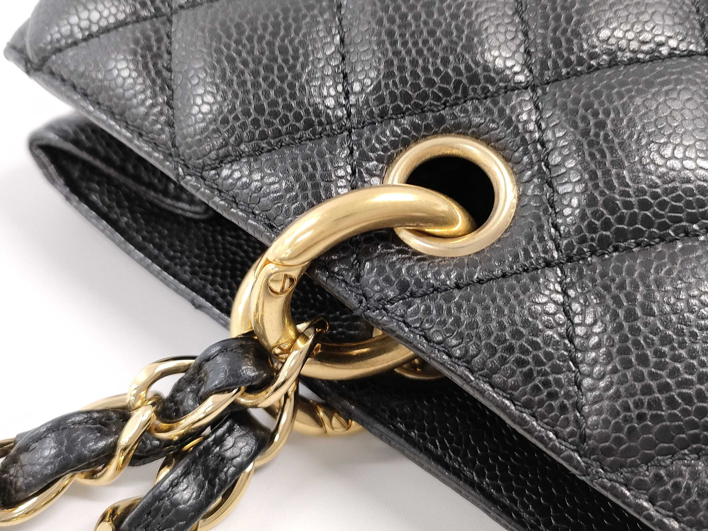 CHANEL CHANEL GST Matelasse Coco Mark Tote Bag A50995 Black with Gold Hardware and Caviar Leather 13228689 Tote Bag