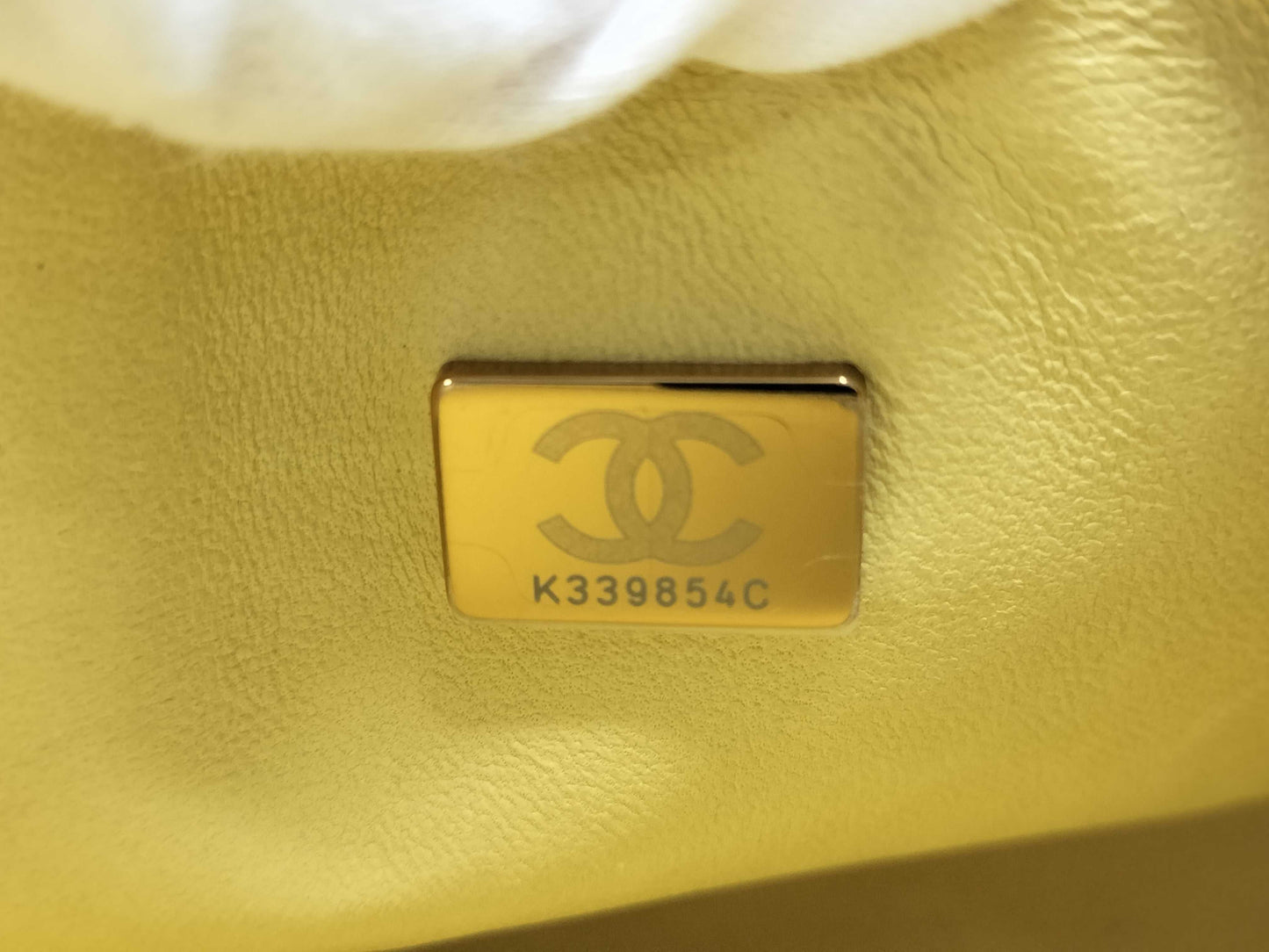CHANEL Matelasse Chain Shoulder Bag with Double Flap, Beige, Gold Hardware, and Caviar Leather, K339854C