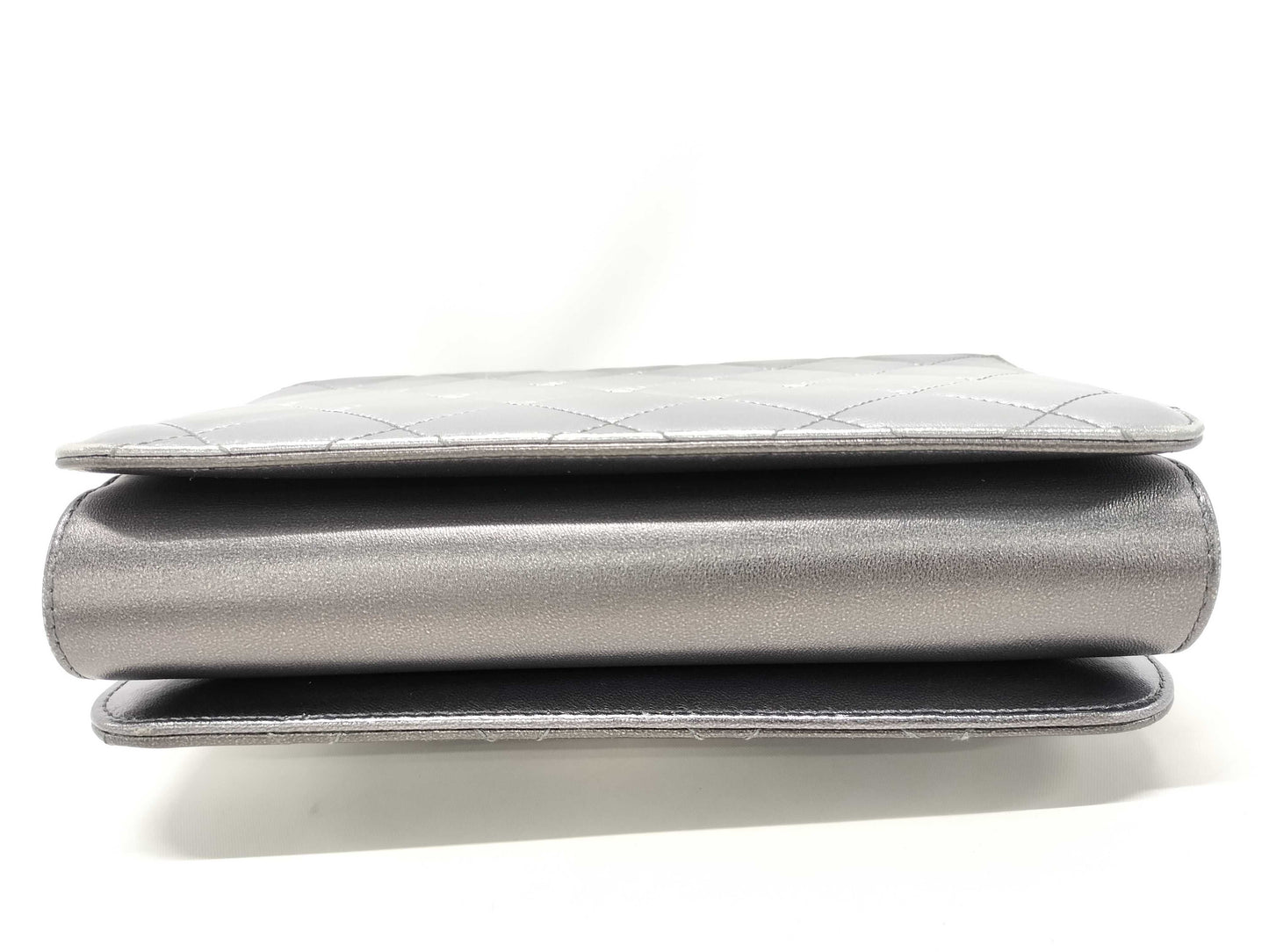 CHANEL Mini Matelasse Chain Shoulder Bag AS3003 Silver Plated, Silver Hardware, Lambskin, U8T3HH7J Shoulder Bag