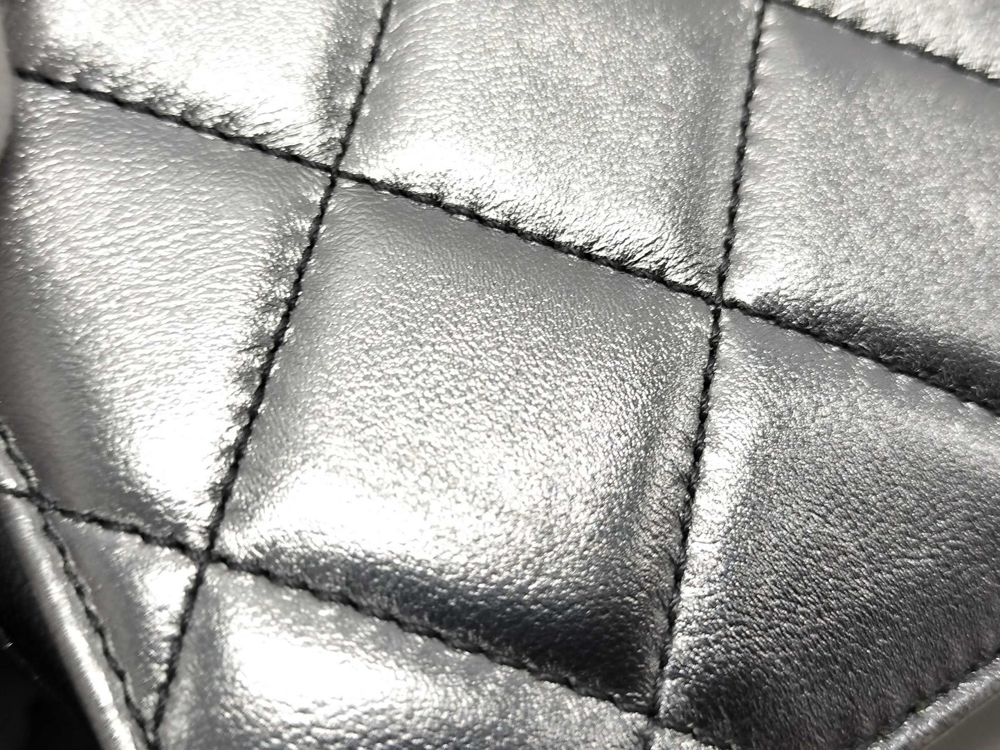 CHANEL Mini Matelasse Chain Shoulder Bag AS3003 Silver Plated, Silver Hardware, Lambskin, U8T3HH7J Shoulder Bag