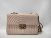 CHANEL Design Stitch Chain Shoulder Bag Pink Beige with Gold Hardware, Lambskin, 23078341 Shoulder Bag