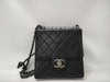 CHANEL Matelasse Pearl Chain Shoulder Bag AS0584 Black with Silver Hardware, Lambskin, 29789060 Shoulder Bag