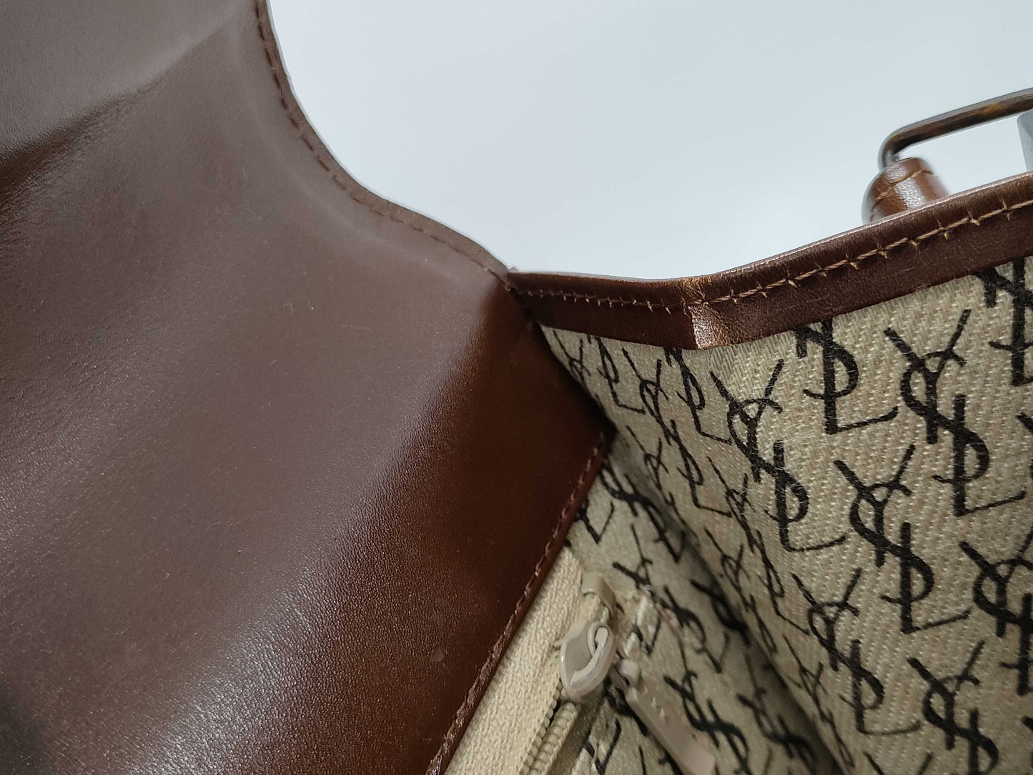 Yves Saint Laurent Brown Shoulder Bag