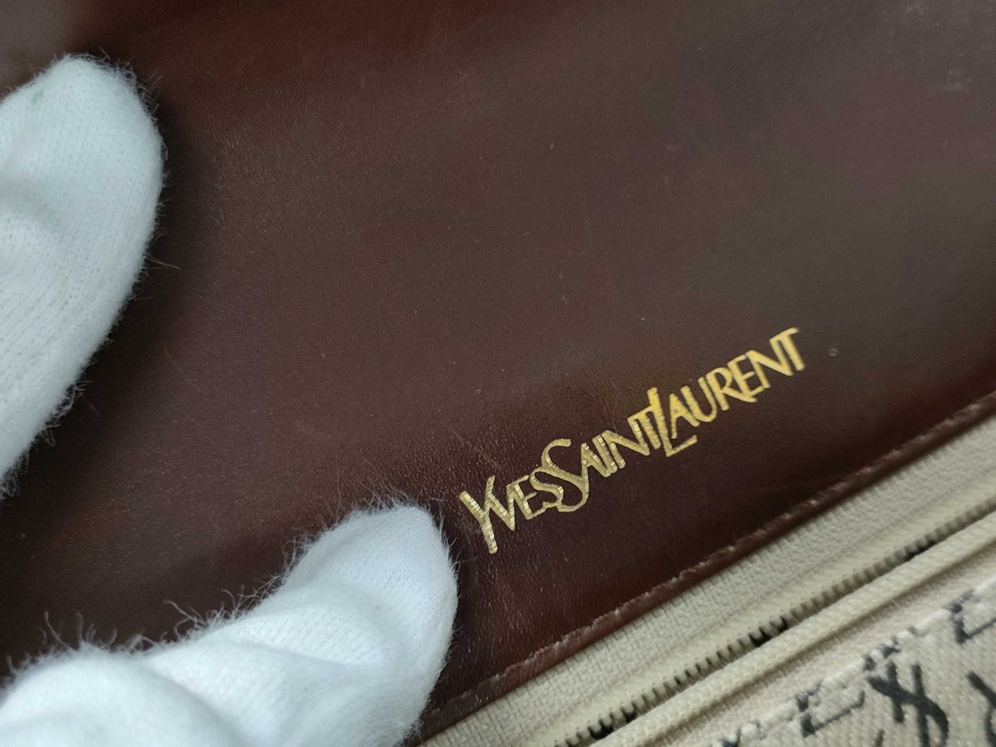 Yves Saint Laurent Brown Shoulder Bag