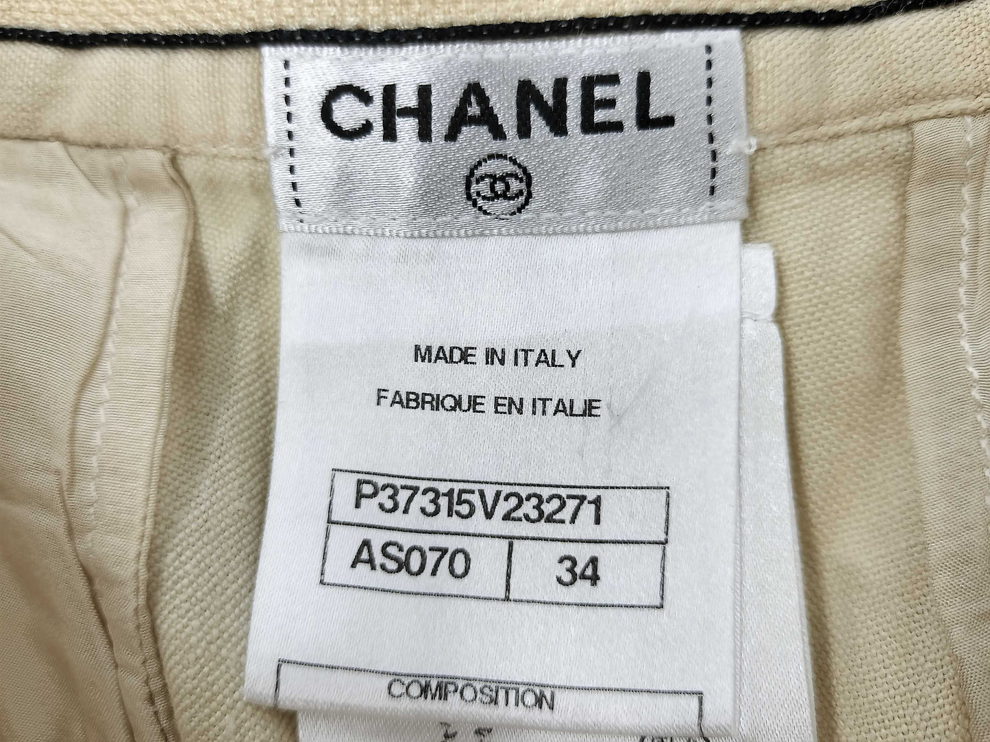 CHANEL CHANEL Chanel Flare Pants with Coco Mark Buttons P37315 Pants