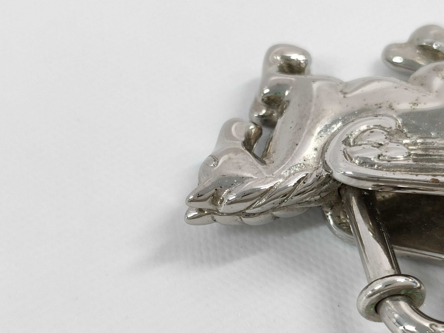 HERMES Pegasus Cadena Charm, Silver