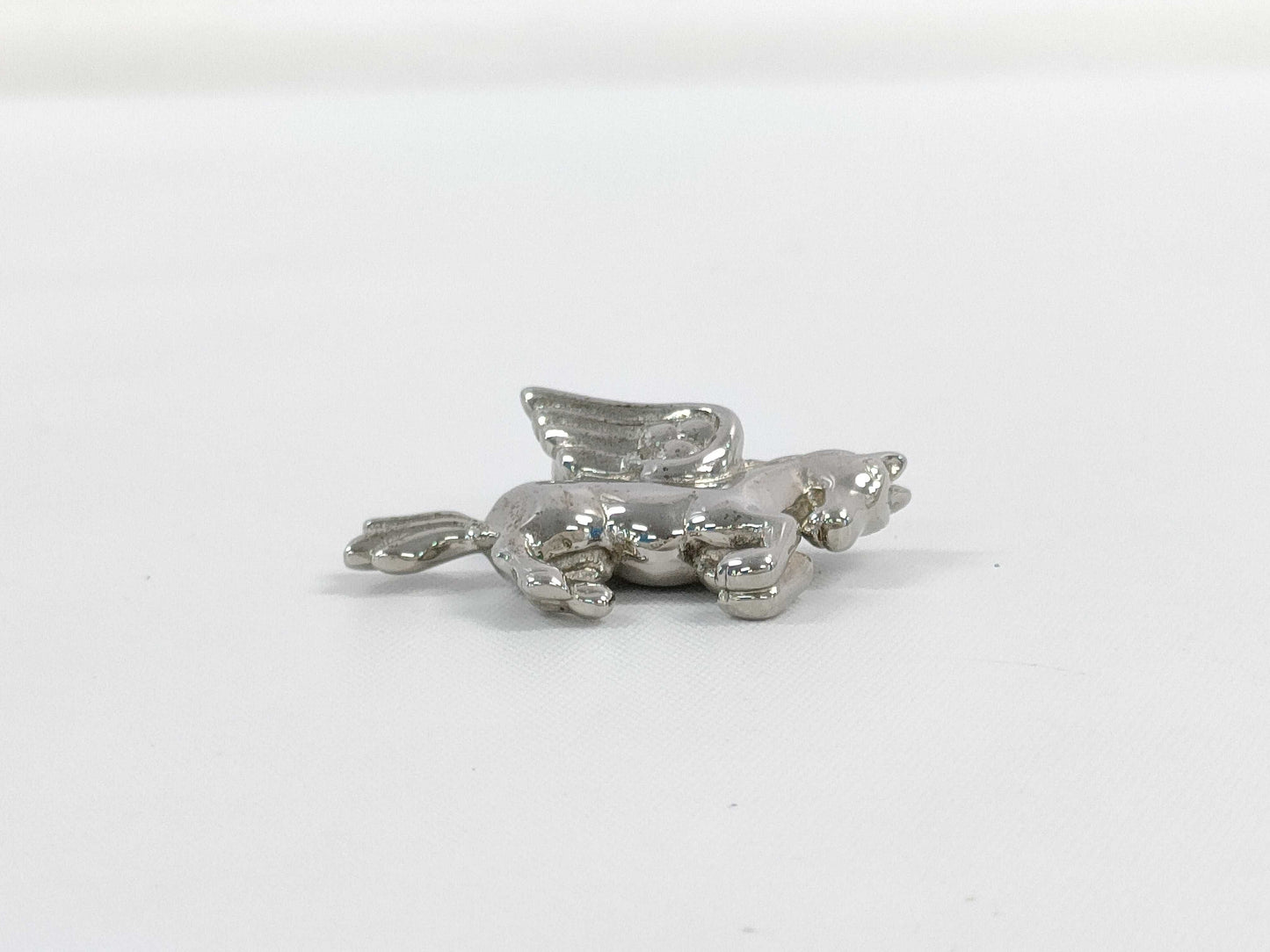 HERMES Pegasus Cadena Charm, Silver