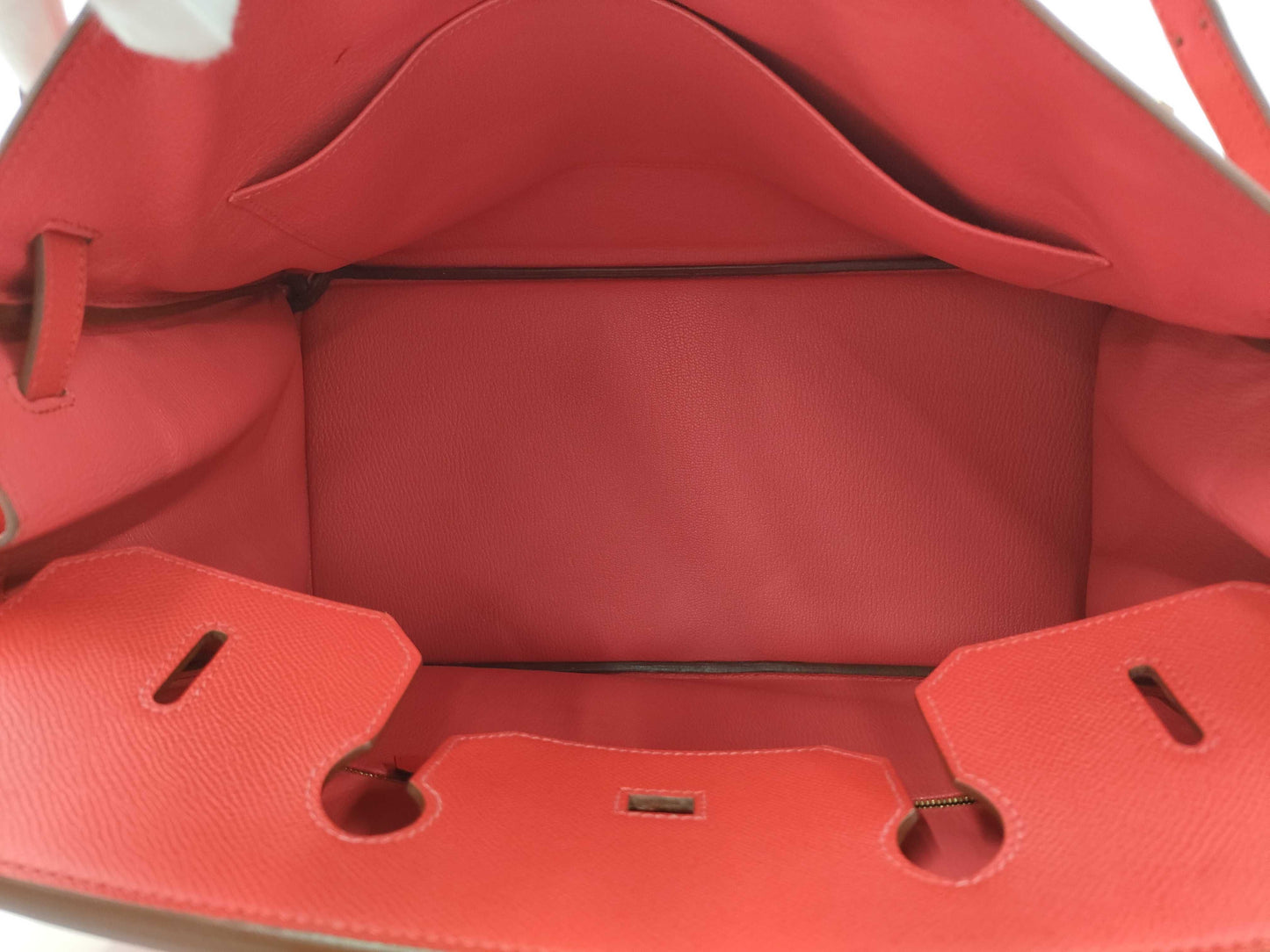 HERMES Birkin 40 □N engraved gold handbag