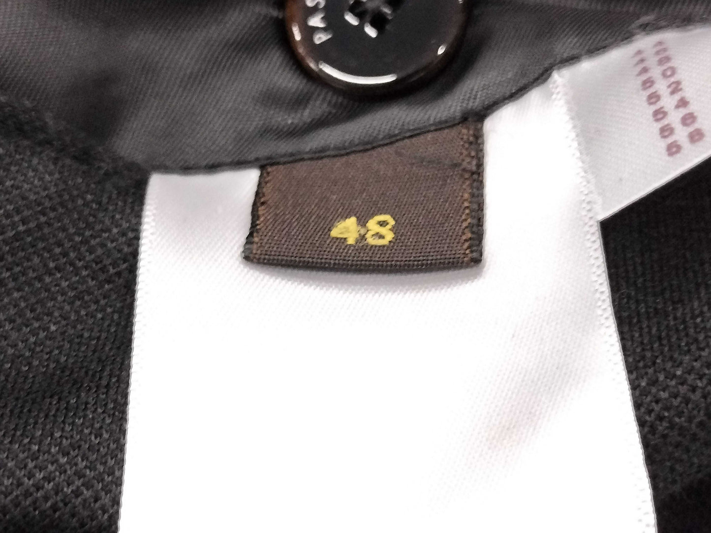 LOUIS VUITTON 2015SS Tailored Jacket, Single Breasted, Cotton, Unlined Back, Side Vents, Size 48, Black, RM151F
