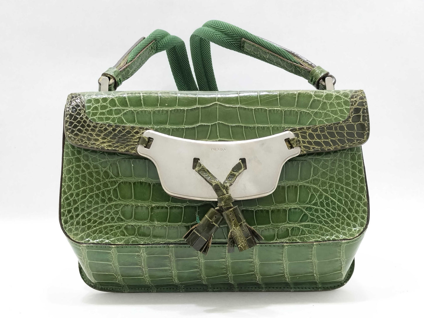 PRADA PRADA Genuine Crocodile Shoulder Bag Shoulder Bag