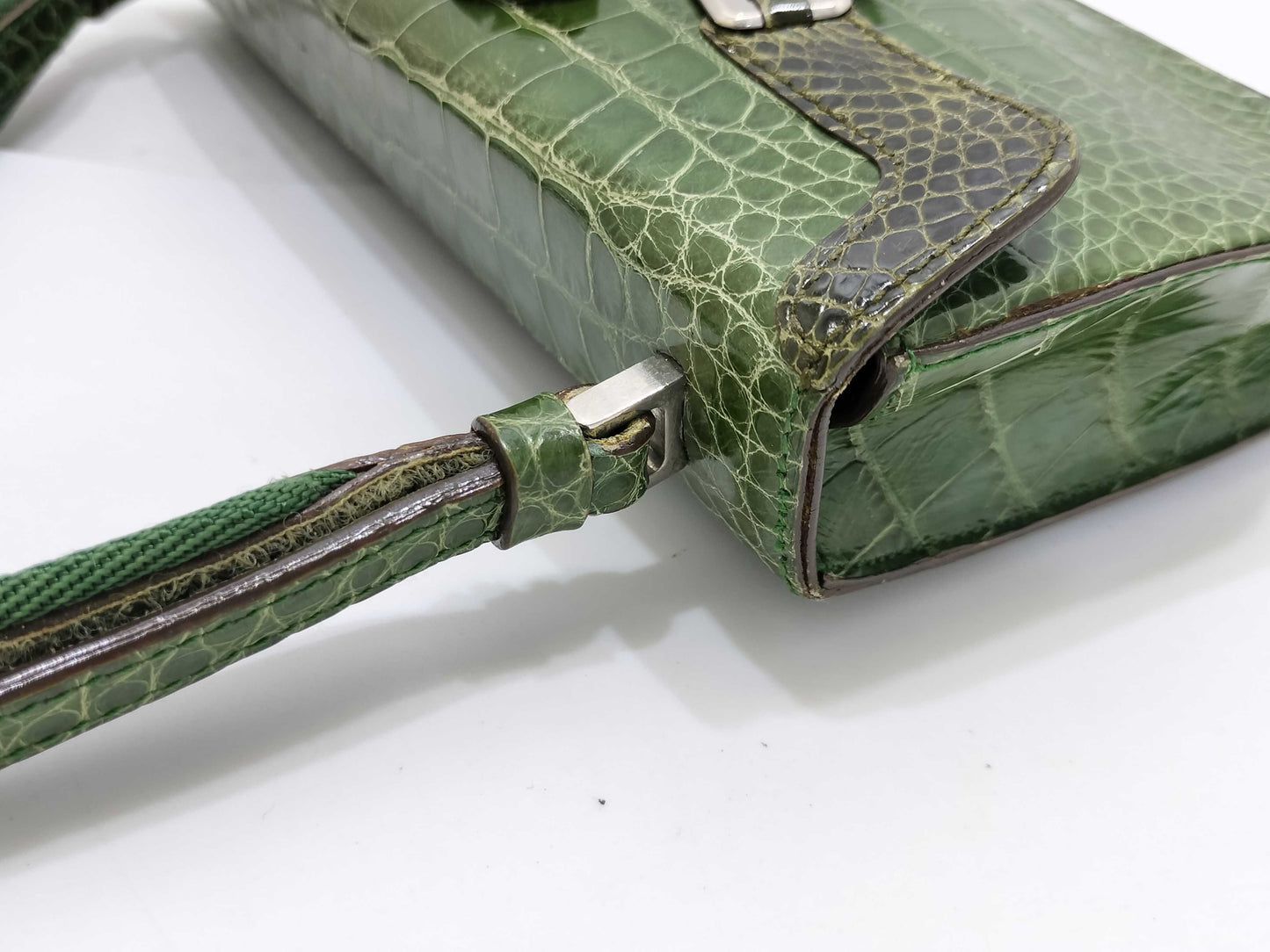 PRADA PRADA Genuine Crocodile Shoulder Bag Shoulder Bag