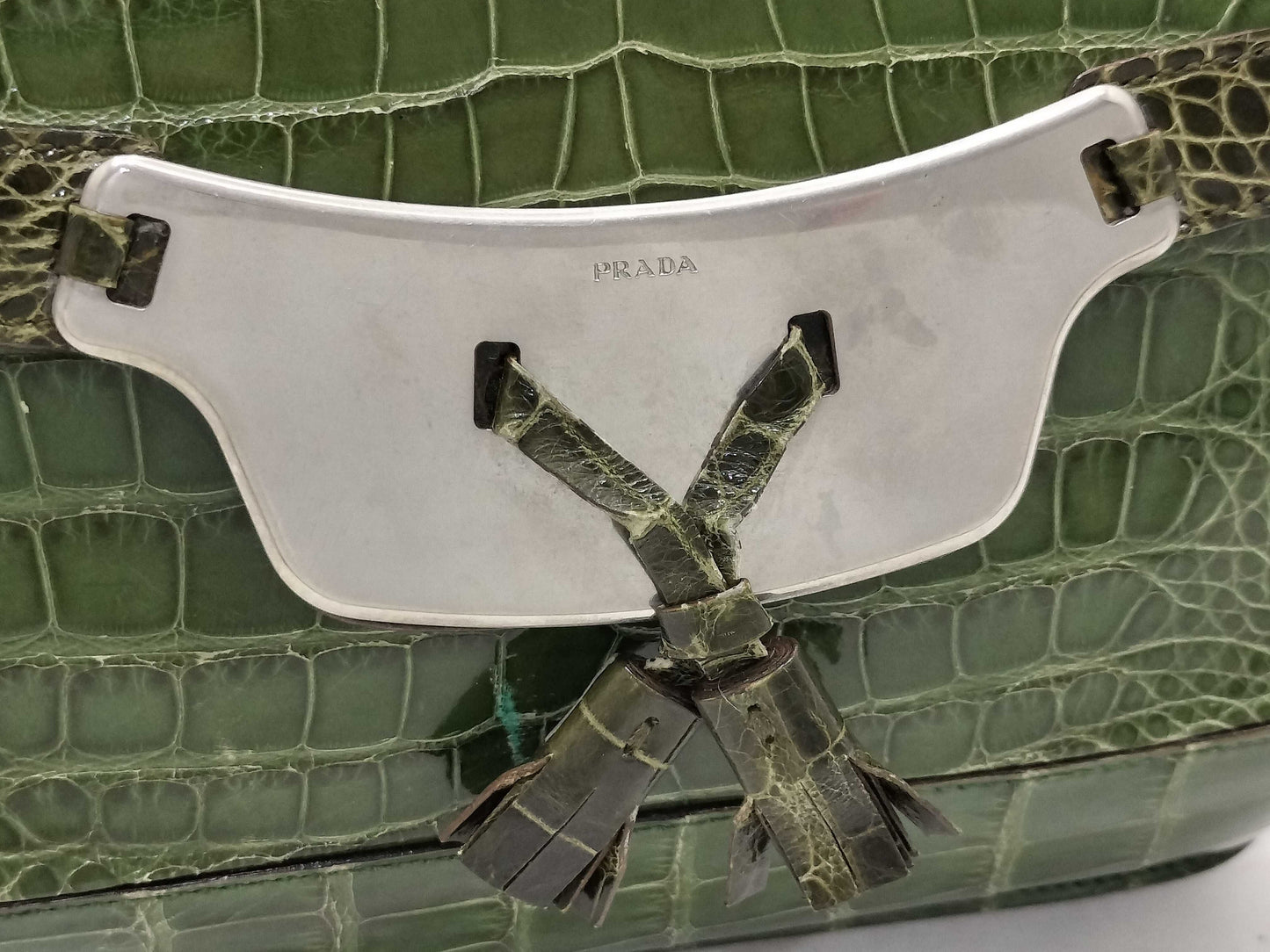 PRADA PRADA Genuine Crocodile Shoulder Bag Shoulder Bag
